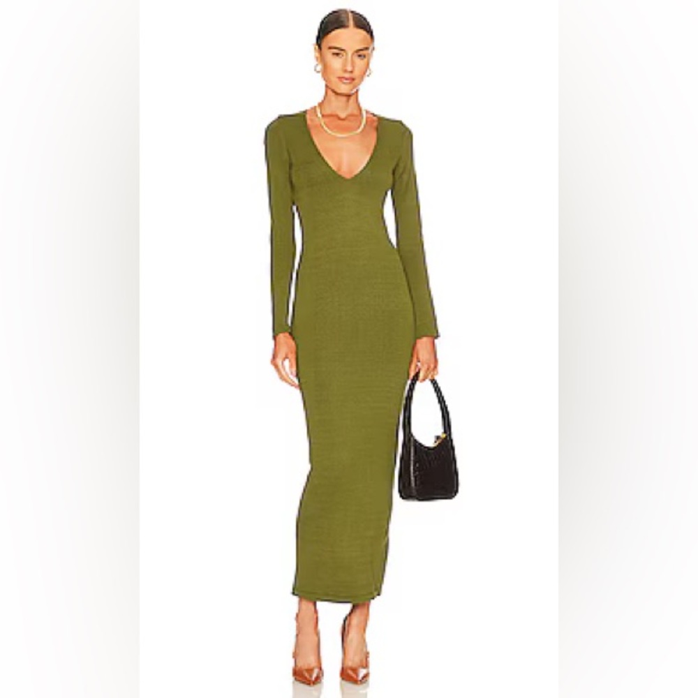 Deena Maxi Dress in Olive Green
L'Academie